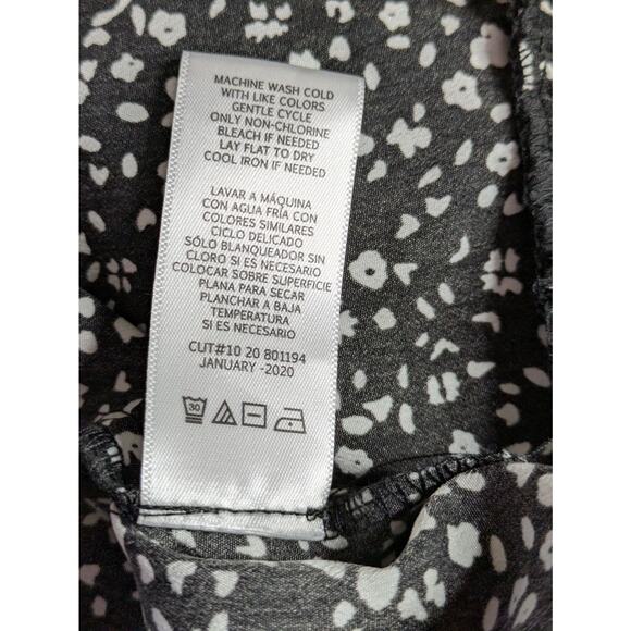 Sweet Baby Jamie Tiered Black Floral Midi Skirt Size XS - Picture 7 of 8